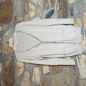 Eileen Fisher cotton cashmere blend button up cardigan